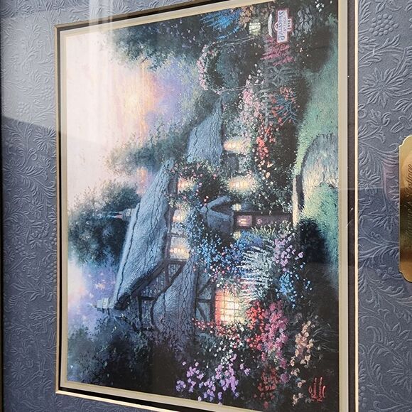Thomas Kinkade 'Julianne's Cottage' Framed with Poem - Picture 2 of 6